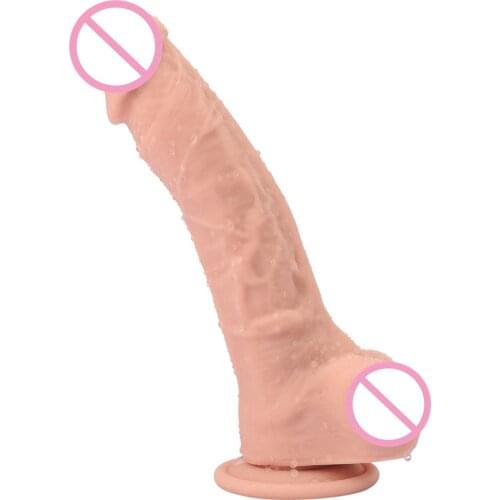 Giant Flesh Soft Dildo Real Skin Feel Dildos With Suction Cup Realistic Penis Big Dick Sex Toys for Woman Adult Products 10 Inch