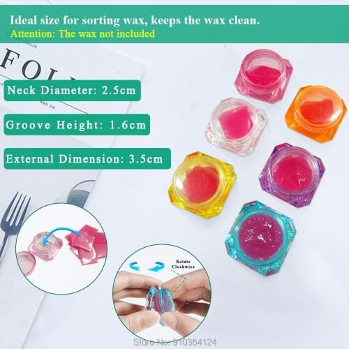 Diamond Painting Tools Wax Organizer Storage Box Magic Holder Containers Box Jar for Wax Clay Diamond Painting Accessories