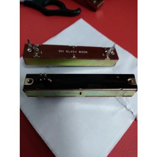 Mixer fader potentiometer SL45V B50K single slide potentiometer switch10MM handle