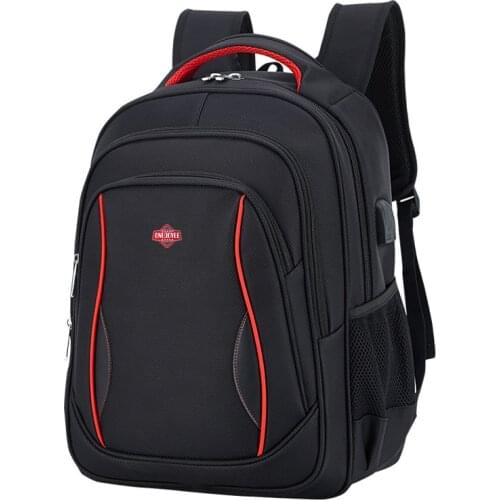 Business Backpack Men Large Capacity Waterproof Bagpack USB Charging Short Travel Backpack Oxford Mochila School Bags