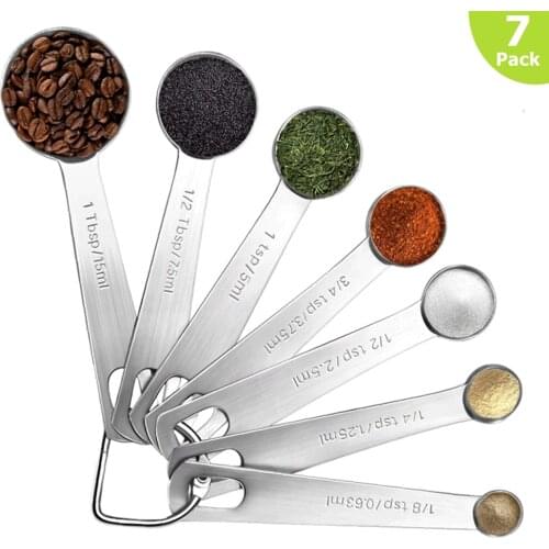 Measuring Spoons Set Stainless Steel Measuring Cooking Spoons for Measuring Dry and Liquid Ingredients Kitchen Baking Tools