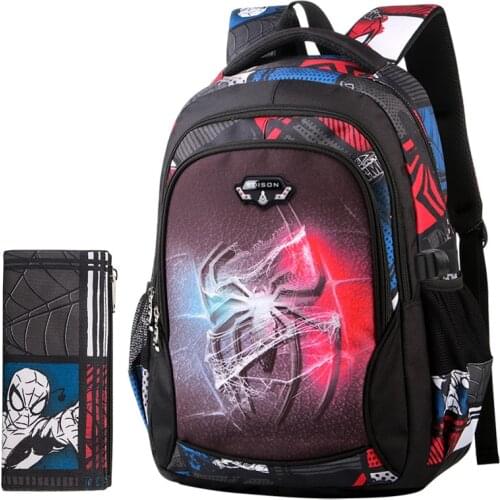 2021 New Oxford Schoolbags Cartoon Printing Kids School Backpack for Teenagers Boys Children Super Hero School Bags Backpacks