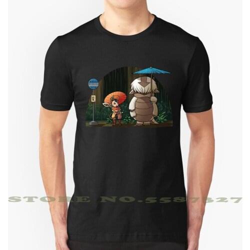 My Neighbor Sky Bison Summer Funny T Shirt For Men Women Miyazaki Ghibli The Last Airbender Aang Appa Momo Totoro Bus Stop
