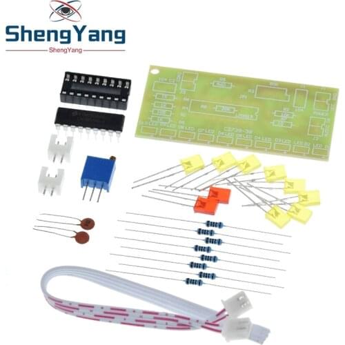 ShengYang Funny 10 Audio Level Indicator LM3915 DIY Kit Electronic Audio Indicator Suite