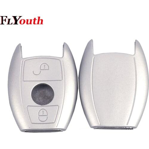 2 Buttons Key Shell Cover Fob Key Protect Bag For Mercedes Benz A Classe A180 A200 A260 C E S CLK Silicone Key Case for Car