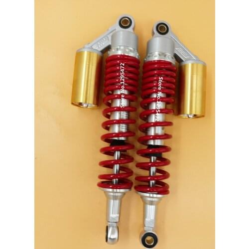 Universal new 375mm 14.75" Motorcycle 8mm spring nitrogen Shock Absorber for Honda/Suzuki/Yamaha/Kawasaki ATV color Multicolor