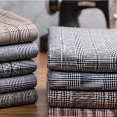 1 Meter Welsh Fabric England Design Plaid Cloth For Sewing Suit Pants Dress Vest Material T509