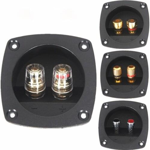 10 pcs A variety of two-way speaker junction box Inner circle amplifier speaker connection box Audio accessories Opening 53mm