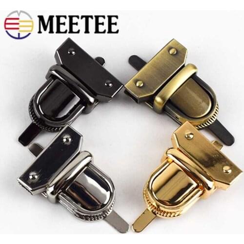 4/10pcs 28X32mm Luggage Hardware Round Head Mortise Lock Clasp Bags Duck Tongue Locks Buckle DIY Handbag Screw Clip Spring Lock