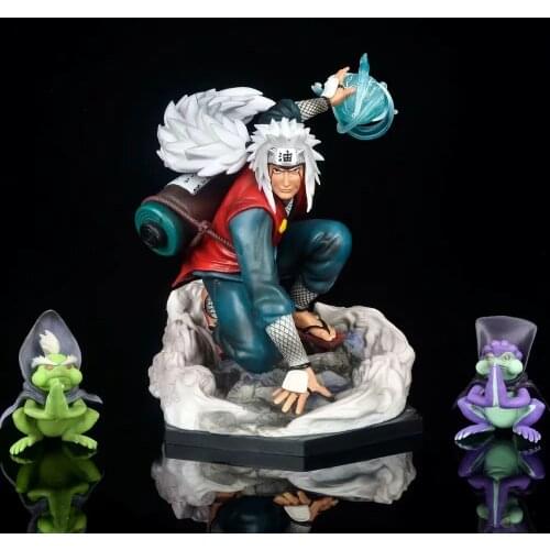 Anime Ninja Hama Sennin Gk Statue Jiraiya Pvc Model Figure With Frog Toy 19CM