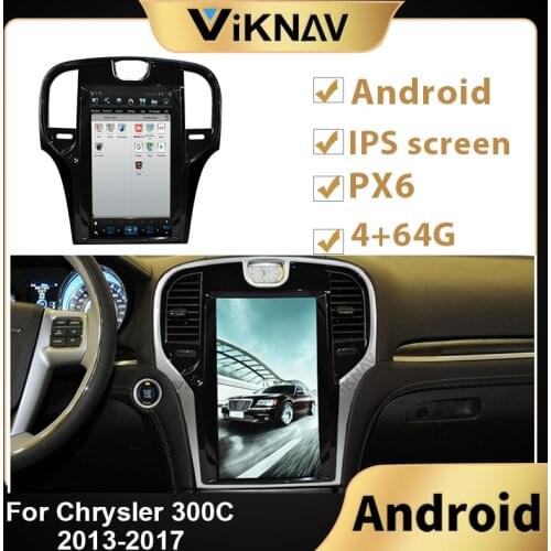 Android Car radio GPS navigation For Chrysler 300C 2013 2014 2015 2016 2017 car headunit stereo Receiver multimedia player