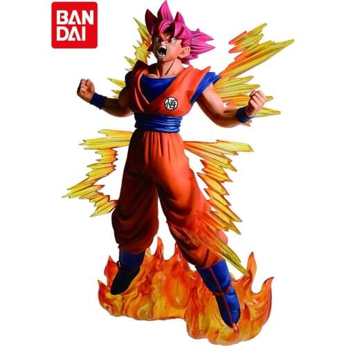 Bandai Spirits Ichibansho Super Sayan God Goku Dragon Ball Super PVC Action Model Anime Figure Collectible Toys for Boys