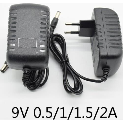 AC 100-240V DC 9V 0.5A 1A 1.5A 2A Electric Guitar Stompbox Power Supply Adapter charger Volt For Guitar Parts Effect Pedal Board