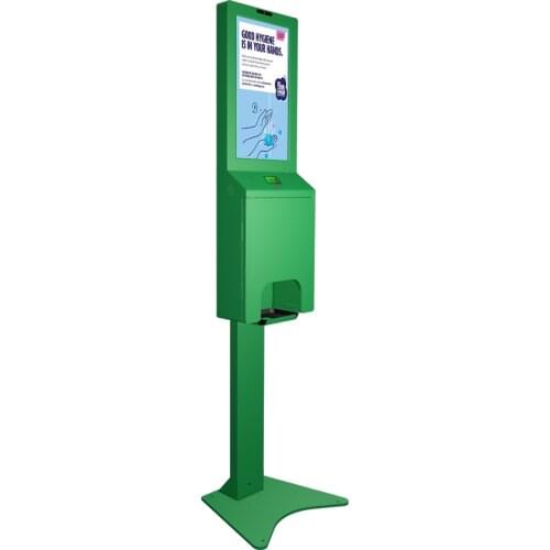 Temperature measuring Lcd Display Digital dispenser kiosk Hand Sanitizer with Automatic Thermal Camera built in