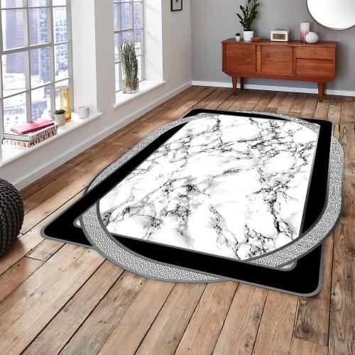L01 Decorative Carpet Non-Slip Base Rug Fabric Kitchen Livingroom Accessory Modern Original bedroom decor living room home