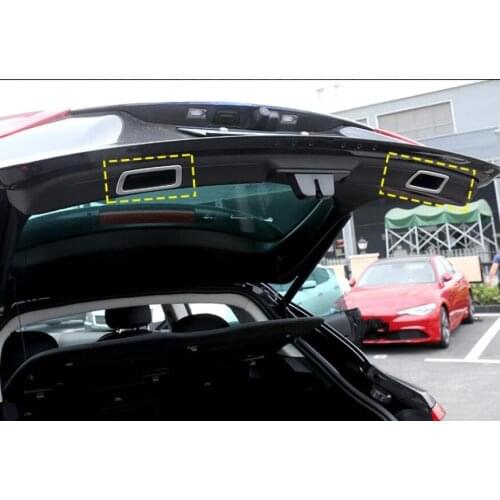 For Maserati Levante 2016 -2018Car-Styling ABS Matte Chrome Rear Trunk Handle Frame Trim Refiting Interior Moldings Stickers