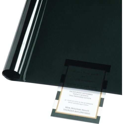 Deep Black 10% VLT Car Rear Window Solar Protection Tint Sunroof Foil Film Side Window Tints 50cm/75cm x 3m