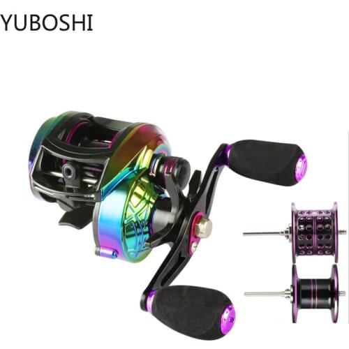 YUBOSHI 2021 New Baitcasting Fishing Reel 8kg Max Drag Aluminum CNC Spool Magnetic System Brake Fishing Coil