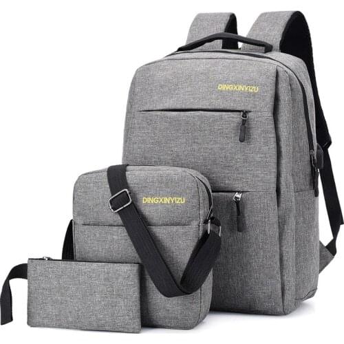 4 Pcs set Junior High Schoolbag College Student School pack bags for girls women men Travel backpacks mochilas mujer 2019