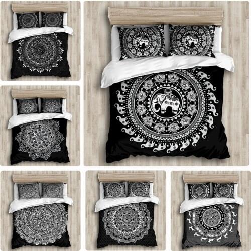 National style Bohemia 3D Bedding Set Mandala Duvet Cover Set winter bed sheet pillowcase large bedding