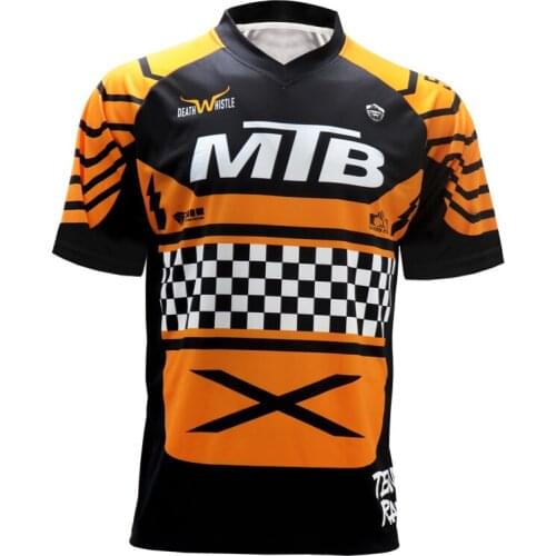 MTB Summer short sleeve Mountain Bike Motocross Jersey BMX DH Bicycle T-Shirt Sportswear Downhill wear