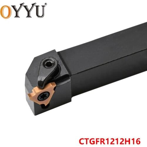 OYYU CTGFR1212H16 CTGFR1212 H16 CTGFR 1212 Turning Tool Holder CNC Carbide Insert Arbor Cutting Lathe Cutter