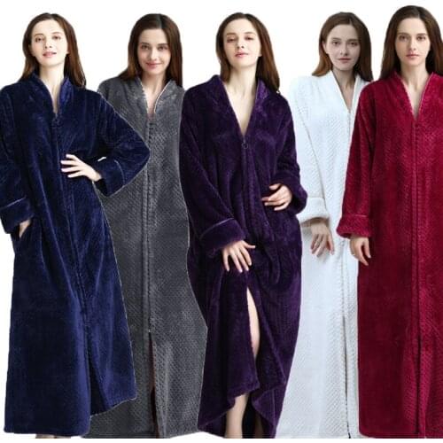 Plush Zip-Up Lounge Robe: One ($39.95) or Two ($75)