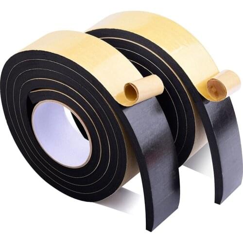 Strong Adhesion Eva Black Sponge Foam Rubber Tape Anti-collision Seal Strip
