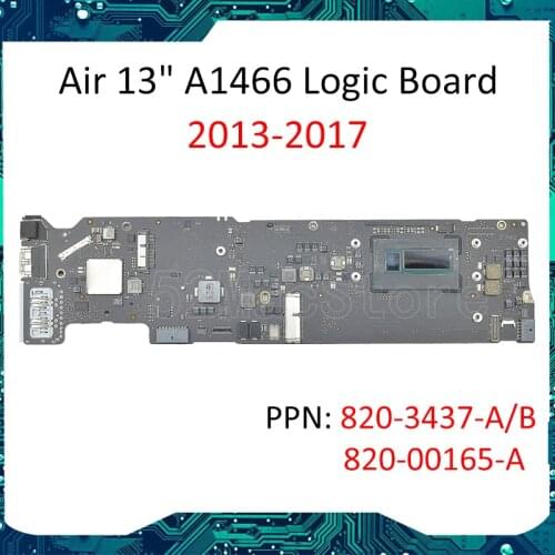 Tested Original A1466 Motherboard 2013 820-3437-A for MacBook Air 13" A1466 Logic Board 2015 820-00165-A 1.4G/1.6G 4GB 1.7G 8GB
