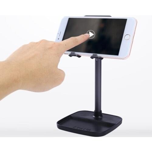 Adjustable Cell Phone Stand, Foldable Portable Phone Stand Phone Holder for Desk, Desktop Tablet Stand Bracket, 3 Colors