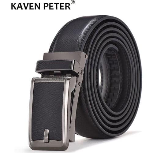 Luxury Brand Automatic Buckle black Belts Male Genuine Leather Strap Belts For Men Top Quality Belt Cummerbunds