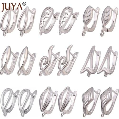 JUYA 2 Pairs Hand Made Earring Hooks Accessories for Jewelry Making DIY Handmade Women Tassle Crystal Earrings Gift Wholesale