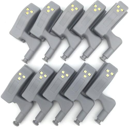 10Pcs Cabinet Hinge Light Inner Hinge LED Sensor Light for Kitchen Bedroom Living Room Wardrobe Night Light Wardrobe Light