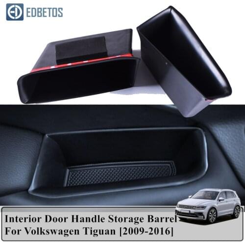 Tiguan MK1 Interior Accessories Tiguan Plastic Storage Box For Volkswagen VW Tiguan MK1 2009-2016 Interior Door Storage Box
