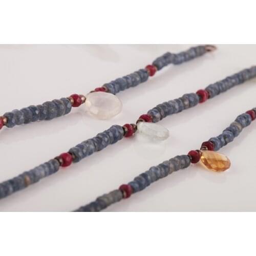 UM US JEWELRY Sapphire Natural Stone Set Bracelet