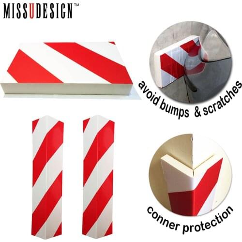 Car Door Bumper Protection Exterior Anti Scratch Adhesive Foam Warning Sign Parking Garage Protector