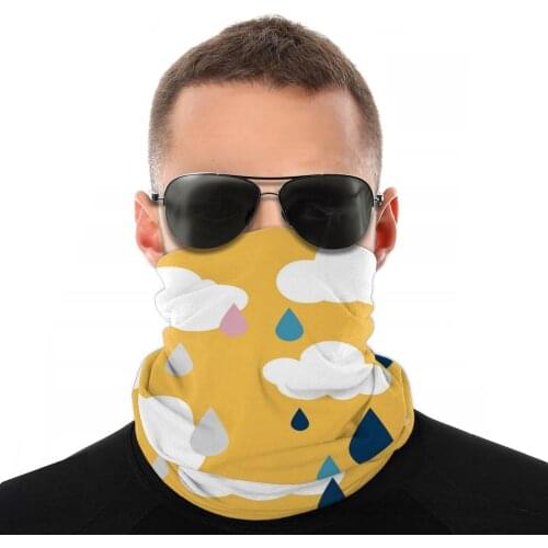 Golden Rainy Days Scarf Neck Face Mask Men Women Halloween Tube Scarf Seamless Bandana Multi-functional Headband Cycling Hiking