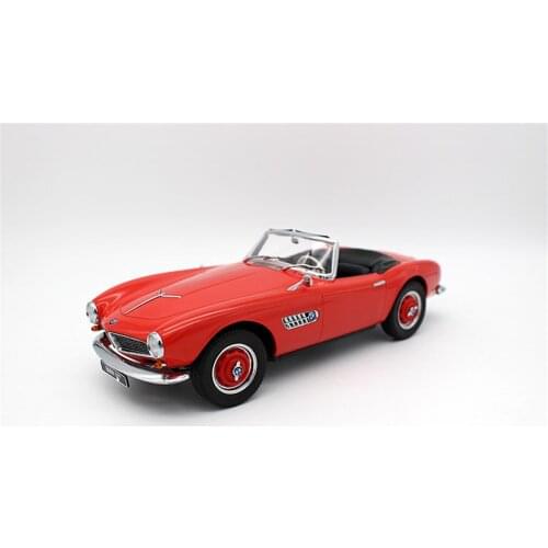 1/18 Red For BMW 507 Old Convertible Diecast Car Model Kids Toys Gifts Display Collection Ornaments Red