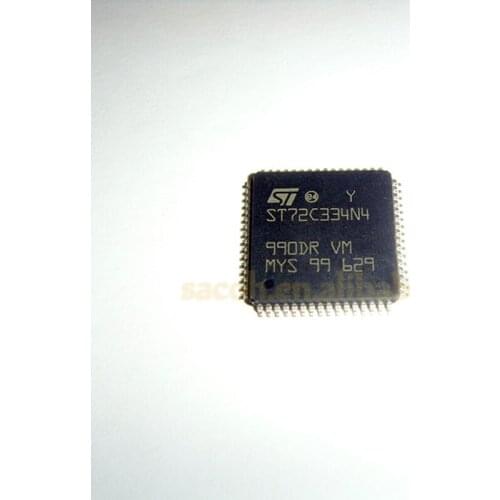 1PCS/lot New OriginaI ST72C334N4T6 ST72C334N4 or ST72C334N4TA or ST72C334N2T6 or ST72C334J4T6 or ST72C334J2T6 QFP-64 8-BIT MCU