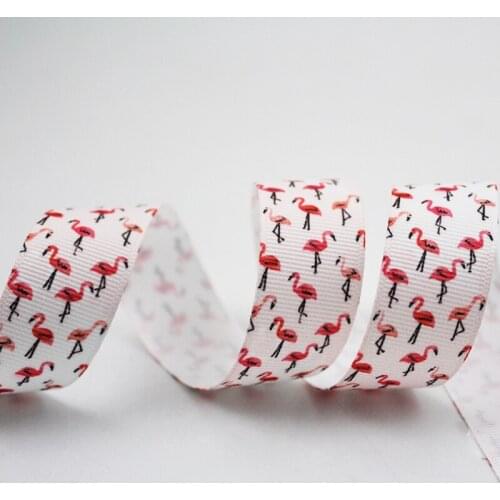 10 yards 1"(25mm) white animal pattern webbing cartoon printed grosgrain ribbon gift wrap decoration