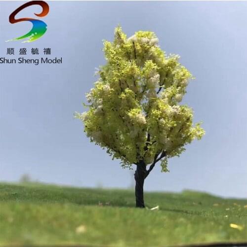 2-20PCS/SETS Green And Yellow Green Color Wire Tree For Model Desgin High 5CM--18CM