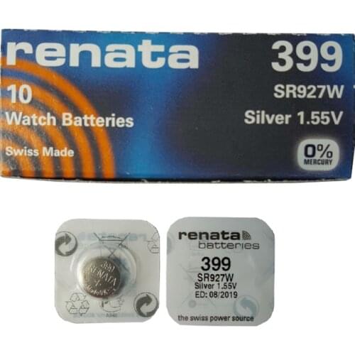 5pcs Renata LONG LASTING 399 SR927W Watch Battery Button Coin Cell Batteries