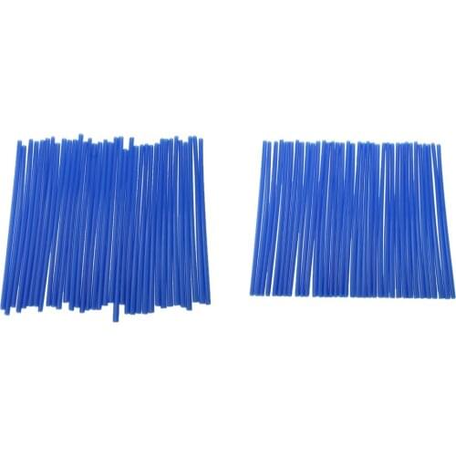 72 Pcs Motorcycle Spoke Covers Coats Universal Fit for 19-21 inch Rims Dirt Bike - Blue