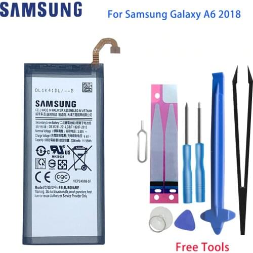 Samsung A6 2018 Phone Batteries EB-BJ800ABE 3000mAh For Samsung Galaxy J6 2018 version A6 On6 SM-A600F J600 Original Batteries