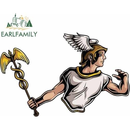 EARLFAMILY 13cm x 8.6cm for Olympus Hermes God Anime Decal Personality Car Stickers Cartoon Motorcycle Windows Car Styling