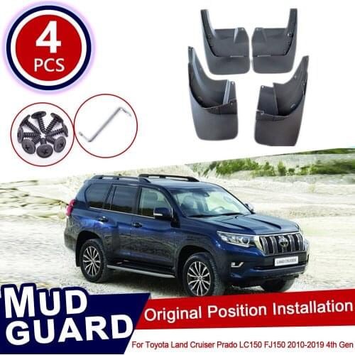 For Toyota Land Cruiser Prado LC150 FJ150 150 2010~2019 Car Mud Flaps Flap Mudguard Splash Guards Fender Mudflaps 2012 2016