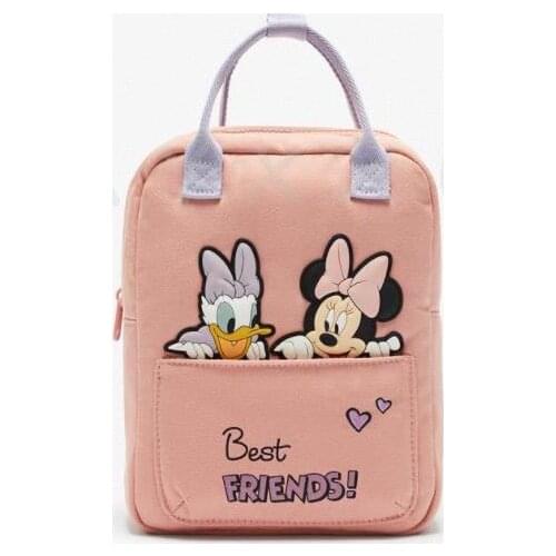 New Disney Minnie Mouse Childrens bag Cartoons Childrens backpack Mickey Mouse Pattern Backpack School Bag for Boys Girl
