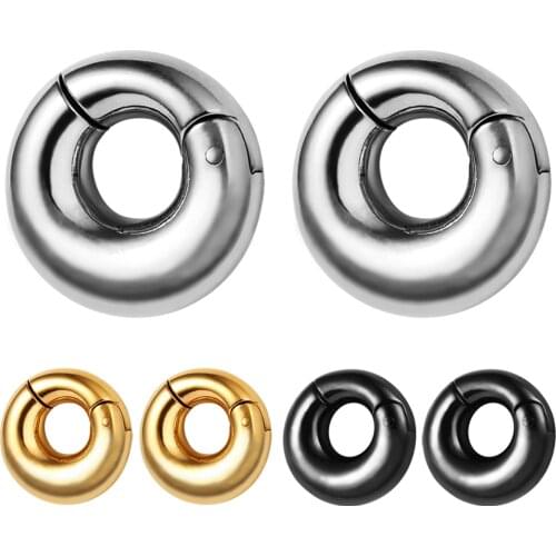 TJP 2 pcs 8mm Stainless Steel Piercing Captive Hoop Rings Tragus Ear Tunnels Nose Closure Nipple Bar Lips Body Jewelry