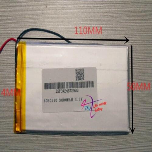 Best battery brand T7 has P7 N7 M7 N18 tablet 4050110 3.7V 3000MAH Universal Li-ion battery for tablet pc 7 inch 8 inch 9inch