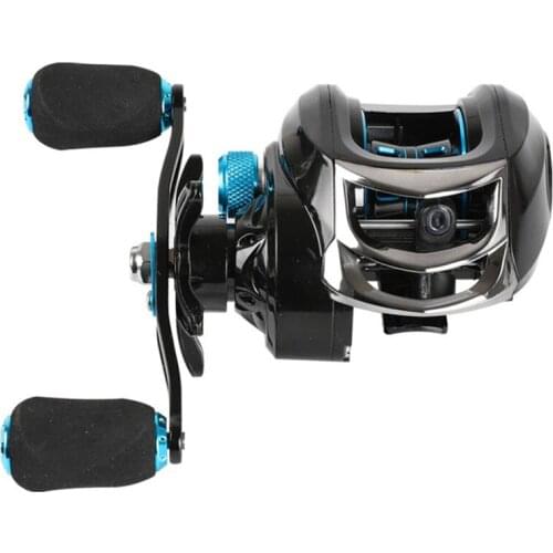 Metal Fishing wheel Dual Brake Baitcasting Reel 8KG Max Drag Shallow Deep Spool 8+1BB Fishing Coil Fishing Reel